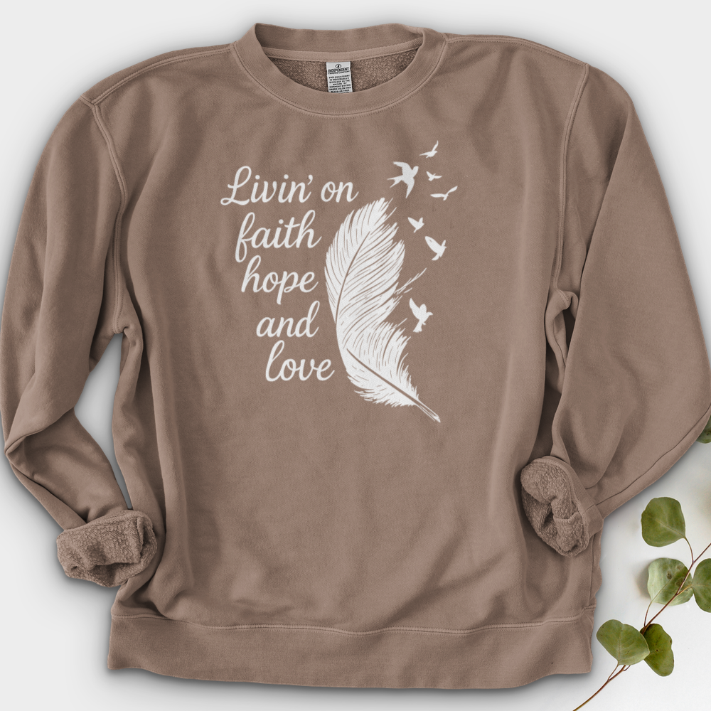 Livin' on Faith Crewneck