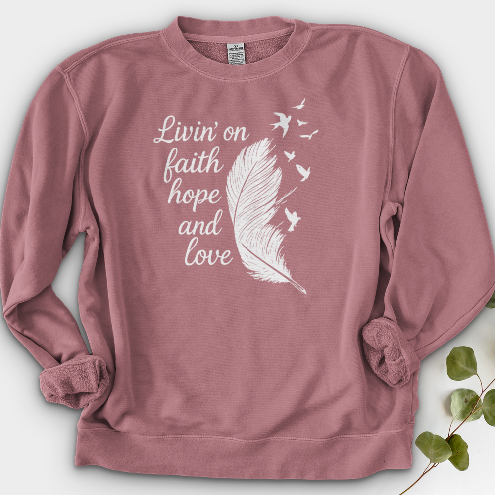 Livin' on Faith Crewneck