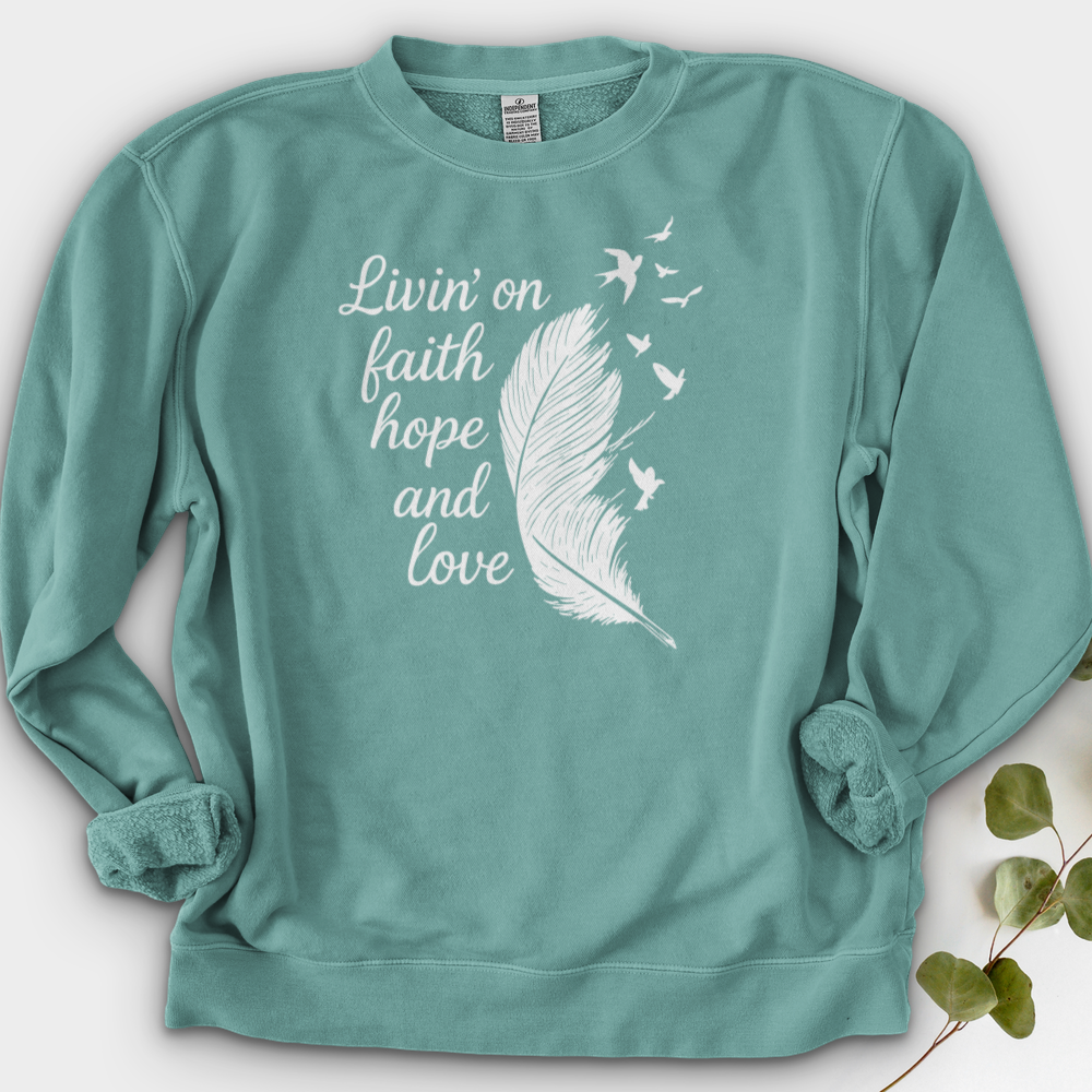 Livin' on Faith Crewneck
