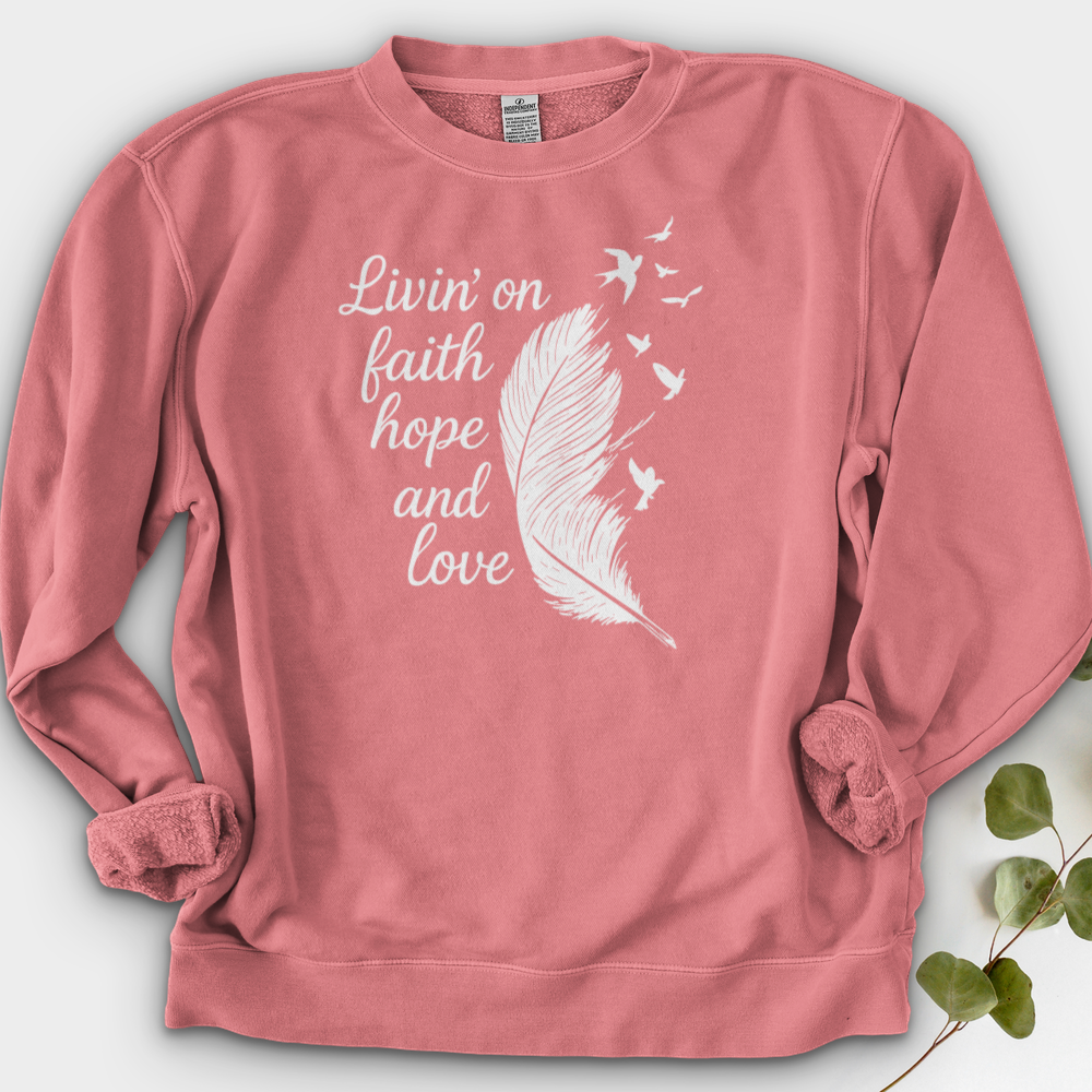 Livin' on Faith Crewneck