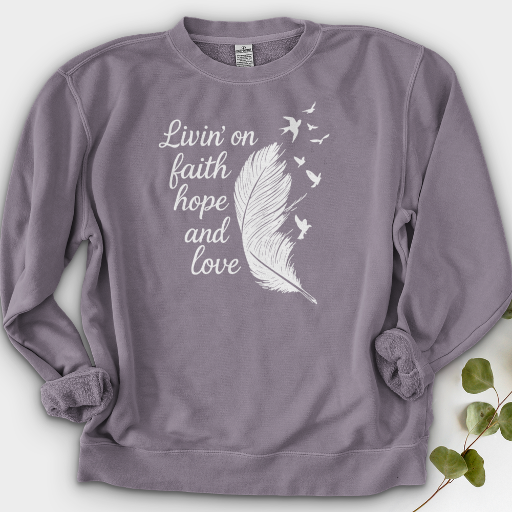 Livin' on Faith Crewneck