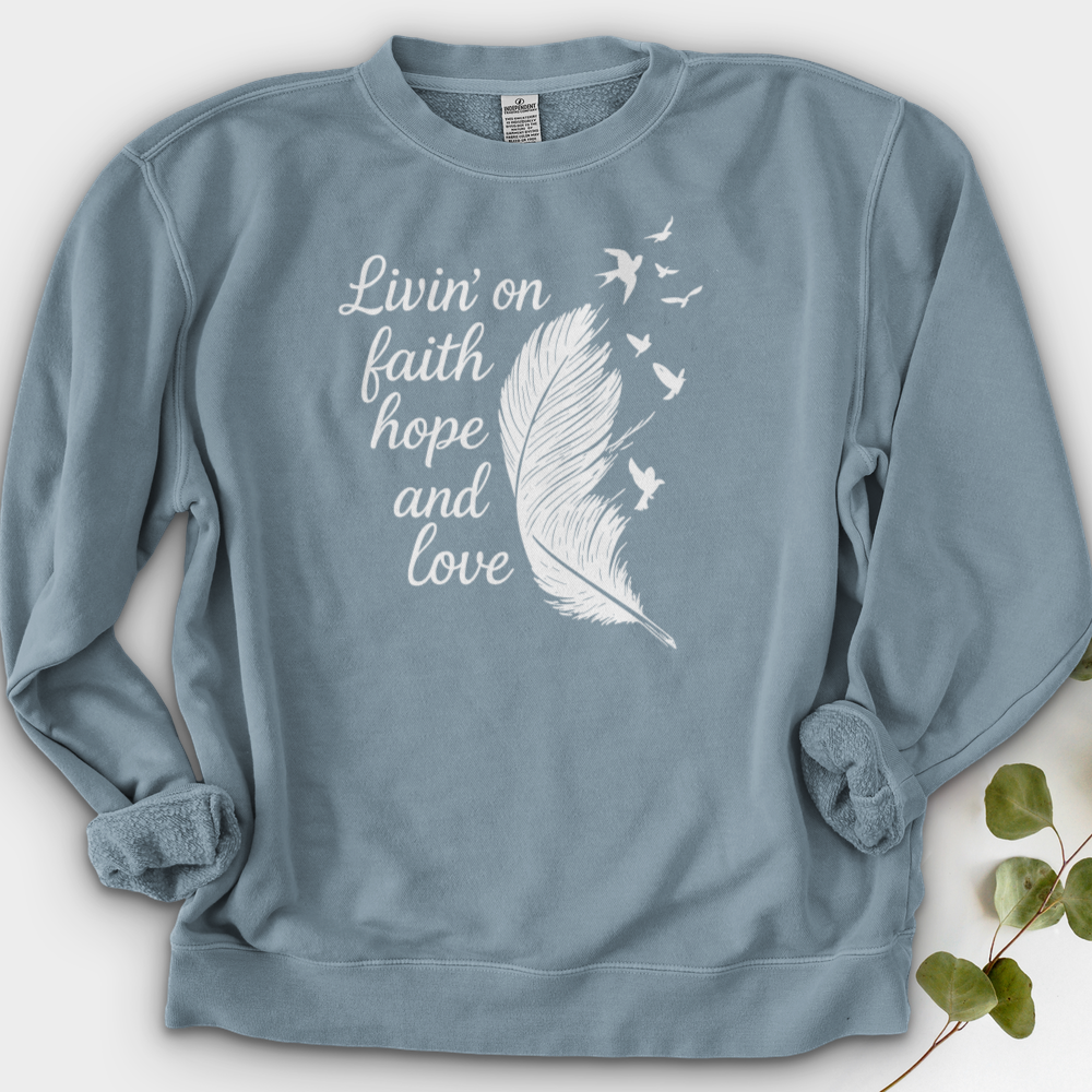 Livin' on Faith Crewneck