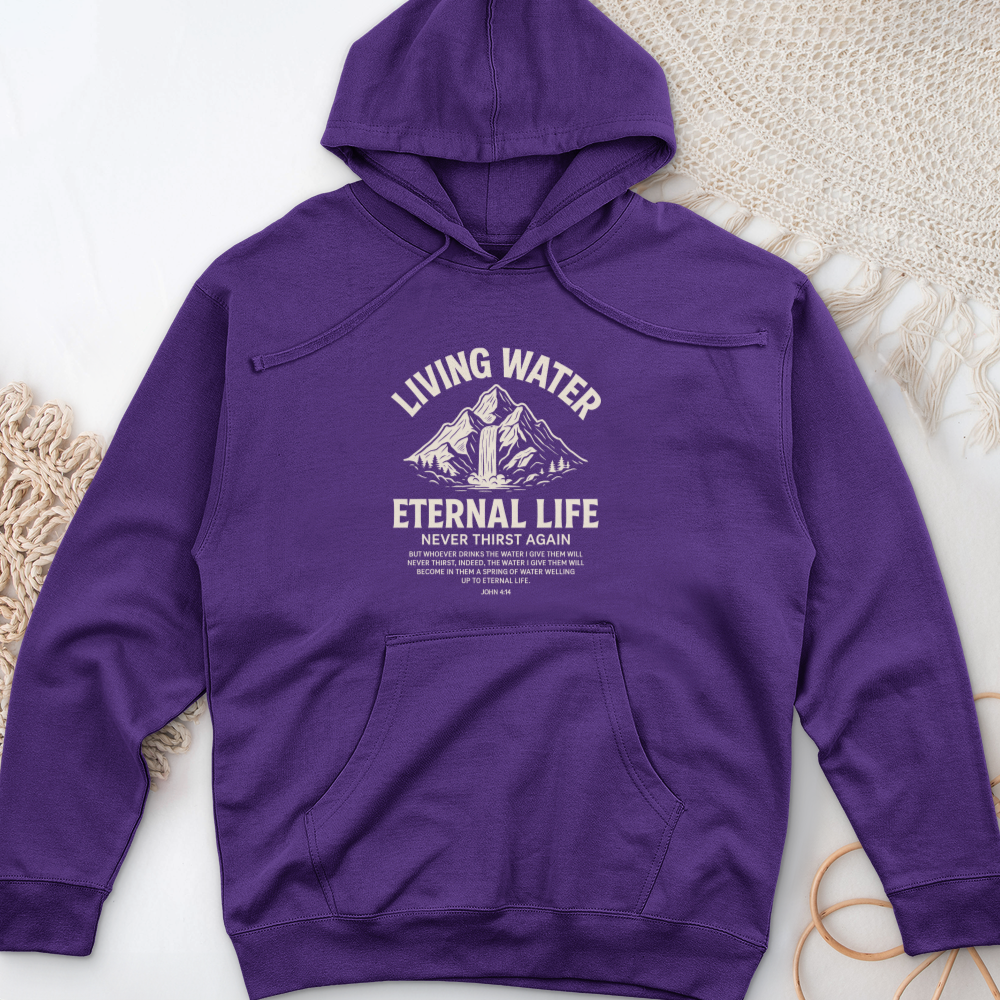 Living Water Eternal Life Midweight Hooded Sweatshirt