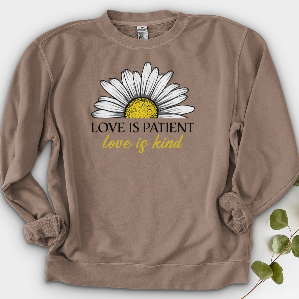Love Is Patient Crewneck