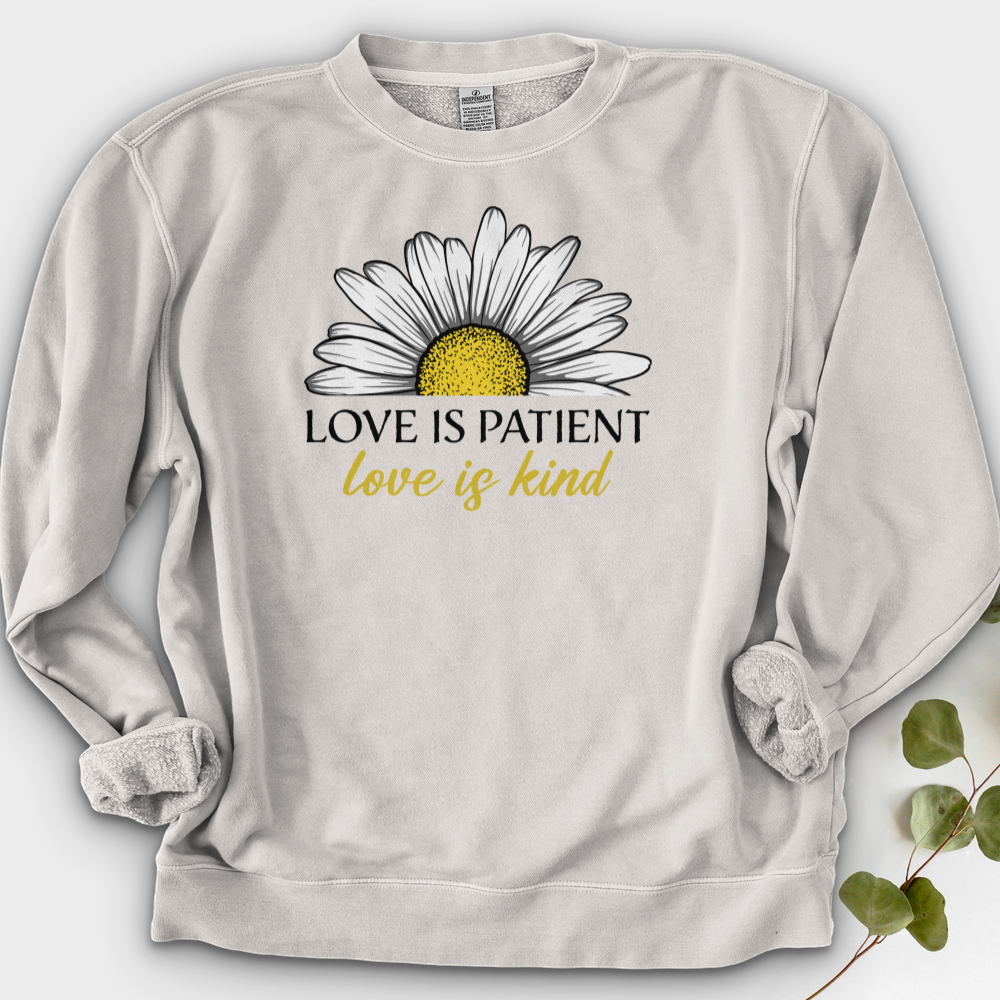 Love Is Patient Crewneck