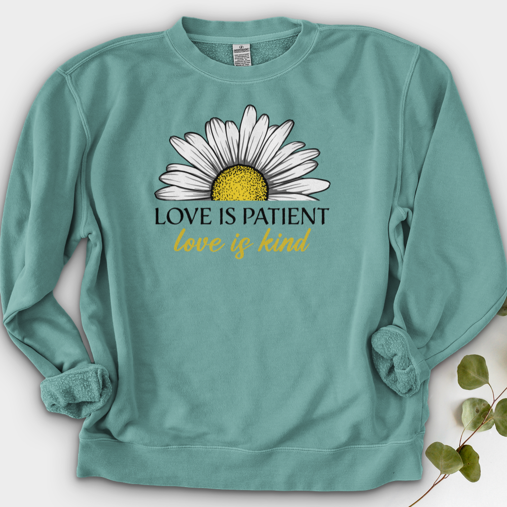 Love Is Patient Crewneck