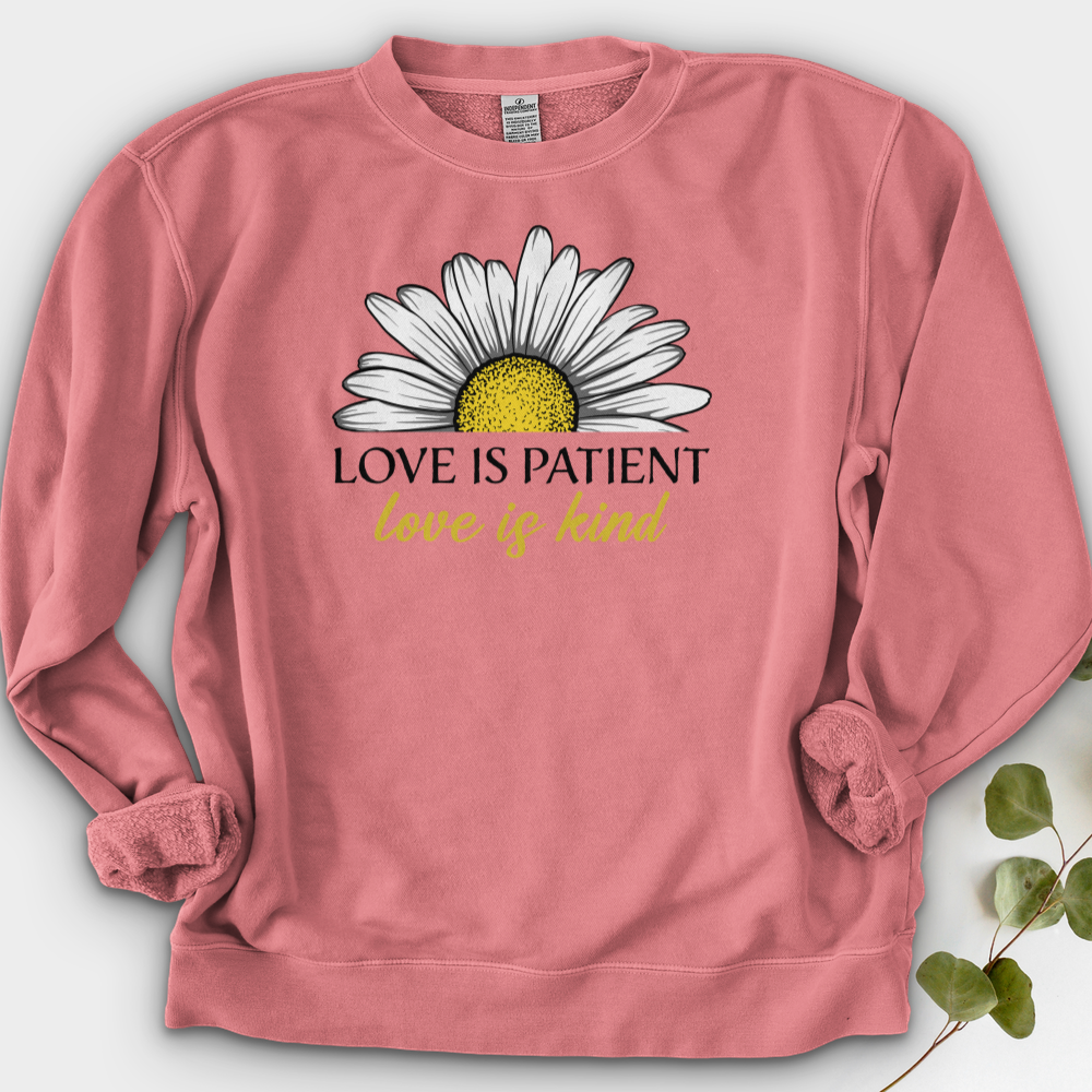 Love Is Patient Crewneck