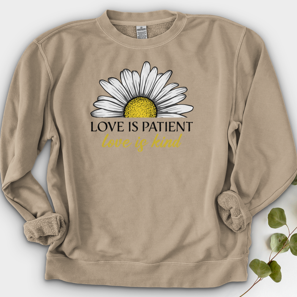 Love Is Patient Crewneck