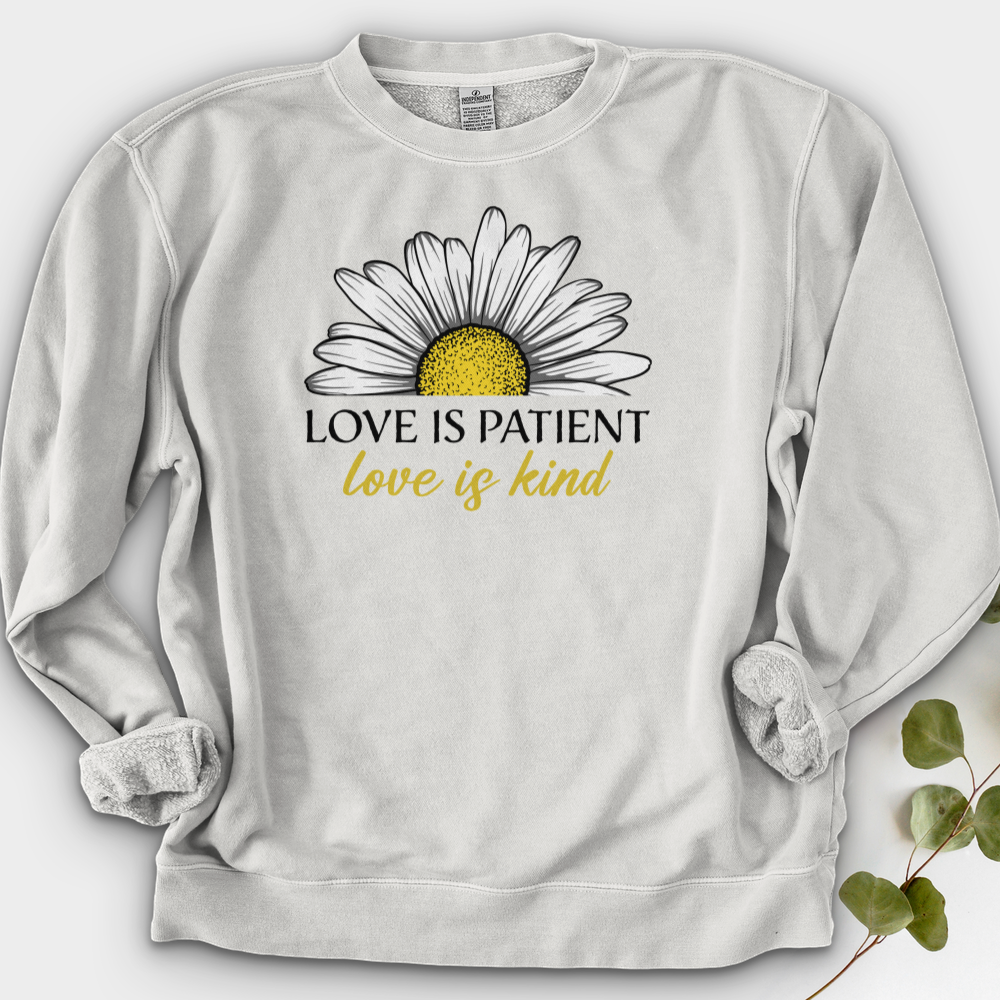 Love Is Patient Crewneck