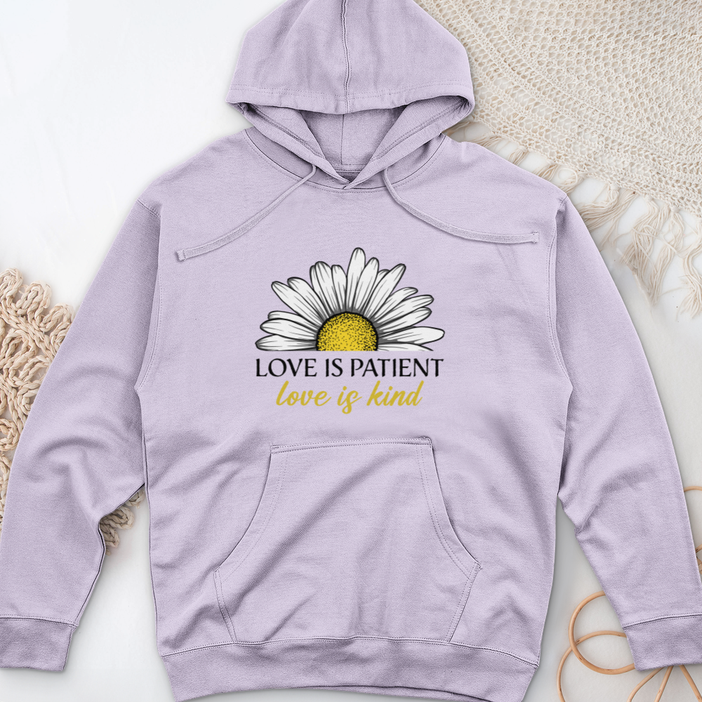 Love Is Patient Midweight Hooded Sweatshirt
