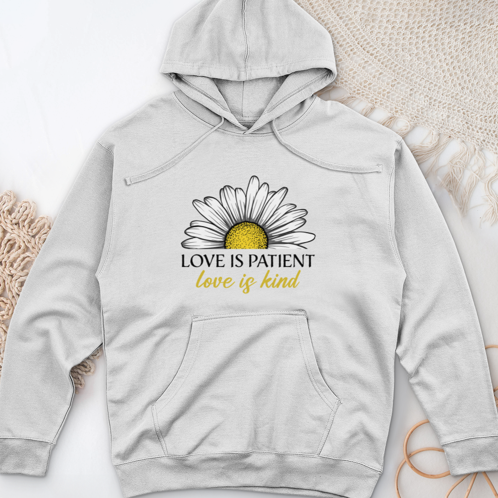 Love Is Patient Midweight Hooded Sweatshirt