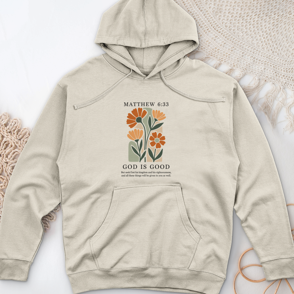 Matthew 6-33 Midweight Hooded Sweatshirt