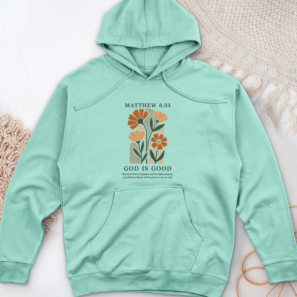 Matthew 6-33 Midweight Hooded Sweatshirt