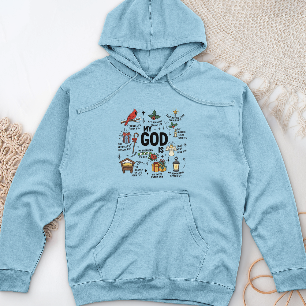 My God Is Midweight Hooded Sweatshirt