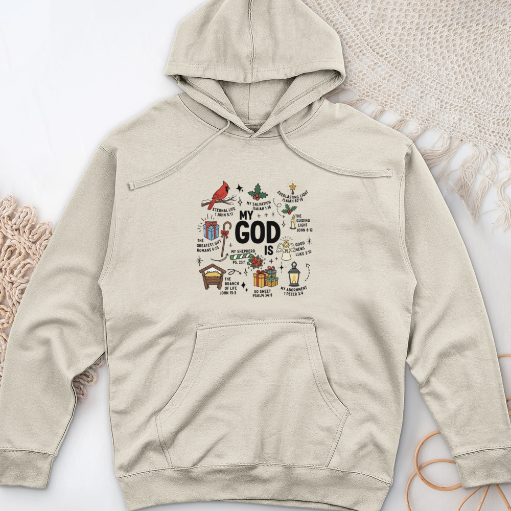 My God Is Midweight Hooded Sweatshirt