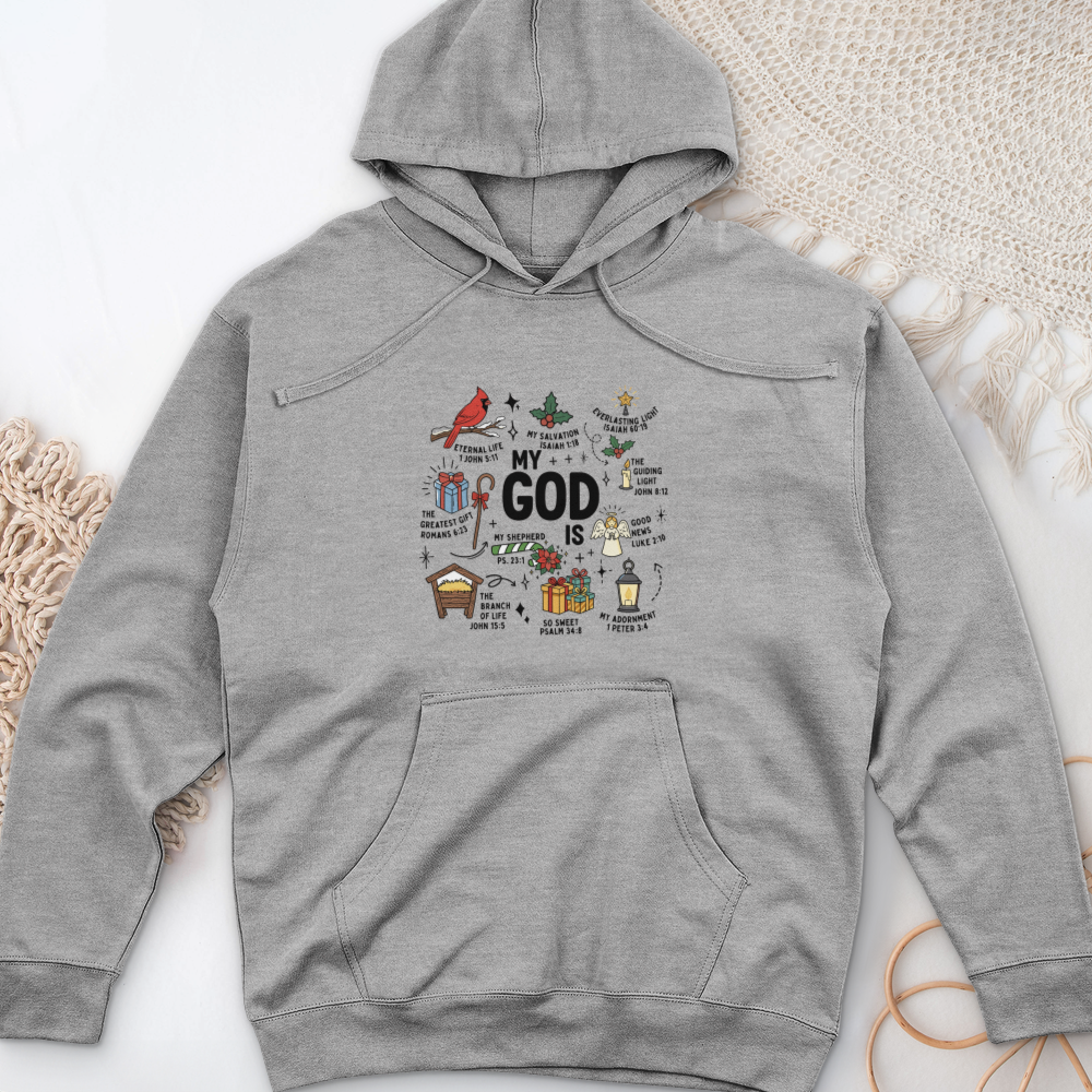 My God Is Midweight Hooded Sweatshirt