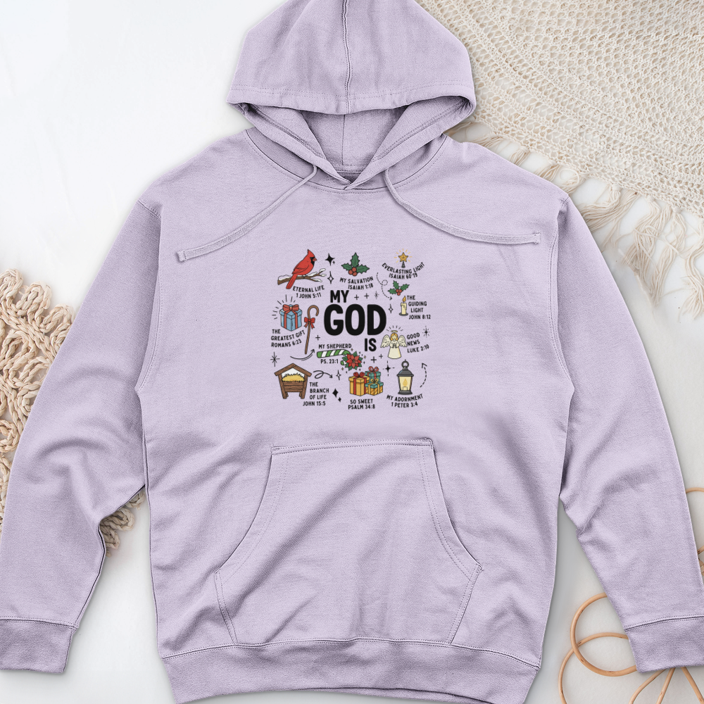 My God Is Midweight Hooded Sweatshirt