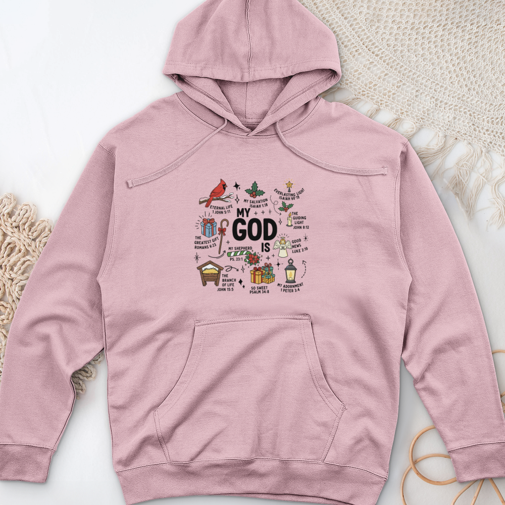 My God Is Midweight Hooded Sweatshirt