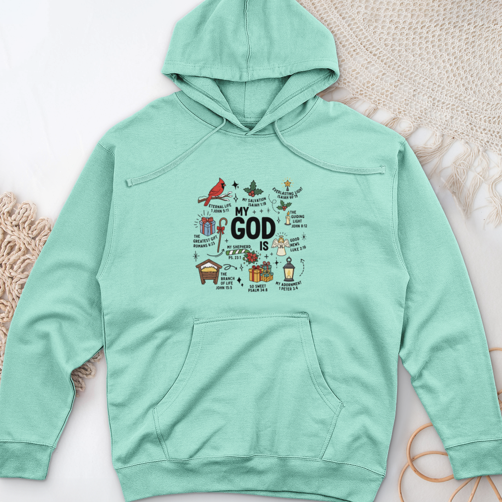 My God Is Midweight Hooded Sweatshirt