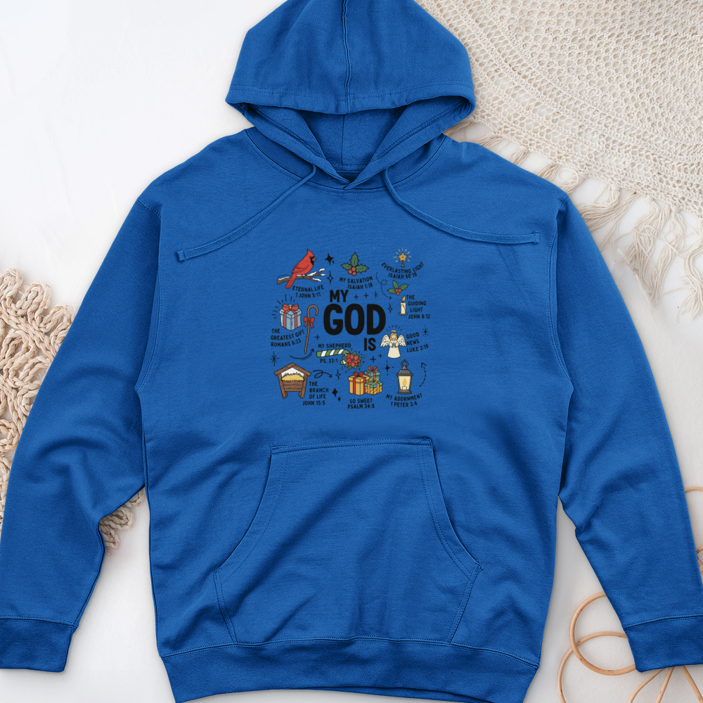 My God Is Midweight Hooded Sweatshirt