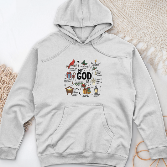 My God Is Midweight Hooded Sweatshirt