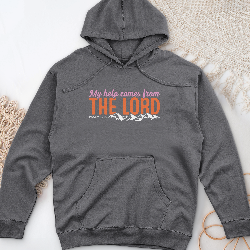 My Help Comes From The Lord Midweight Hooded Sweatshirt