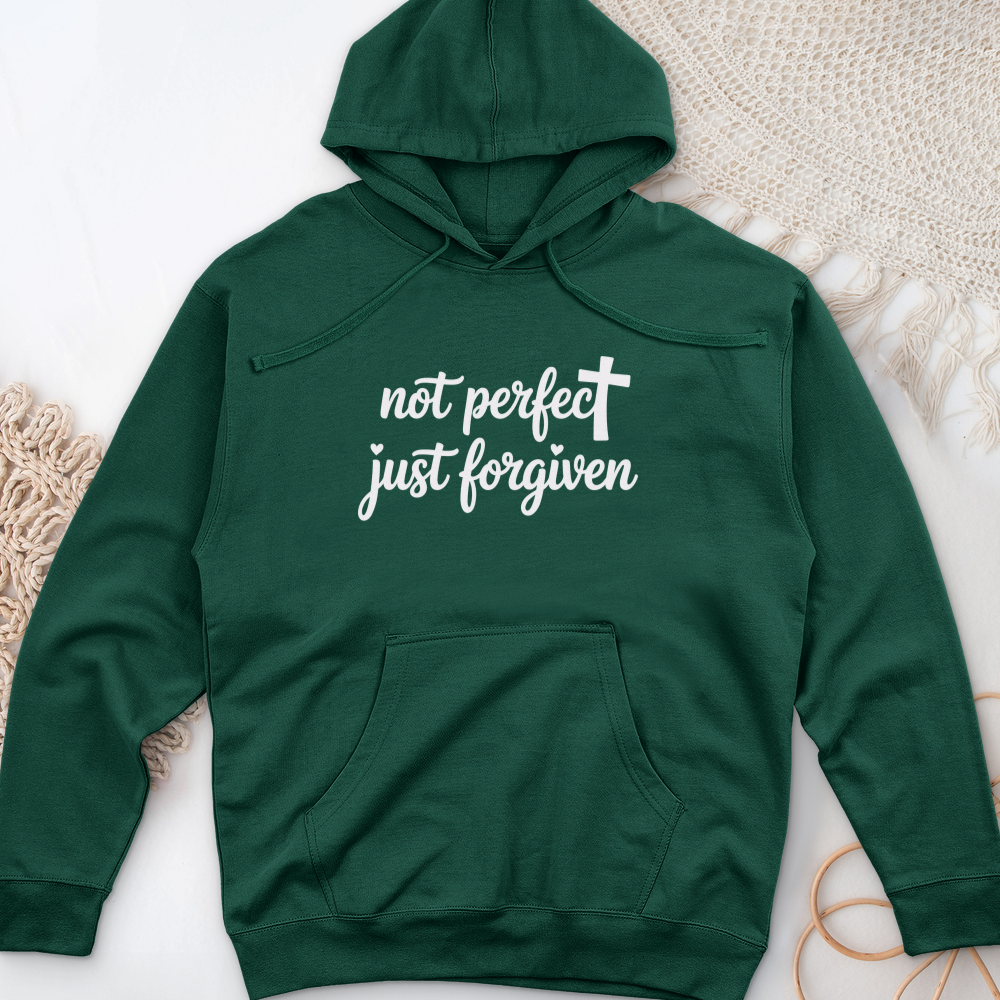 Not Perfect, Just Forgiven Midweight Hooded Sweatshirt