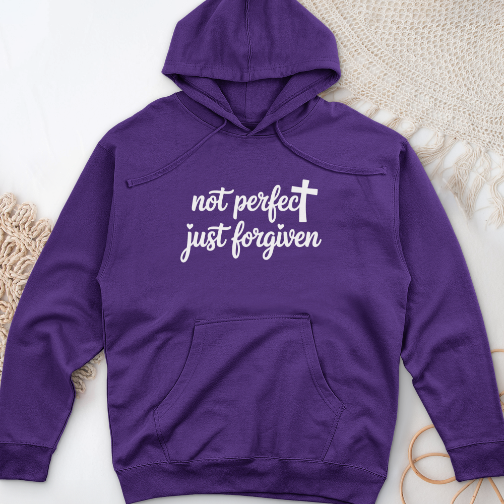 Not Perfect, Just Forgiven Midweight Hooded Sweatshirt