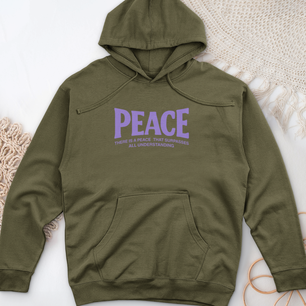 Peace Midweight Hooded Sweatshirt