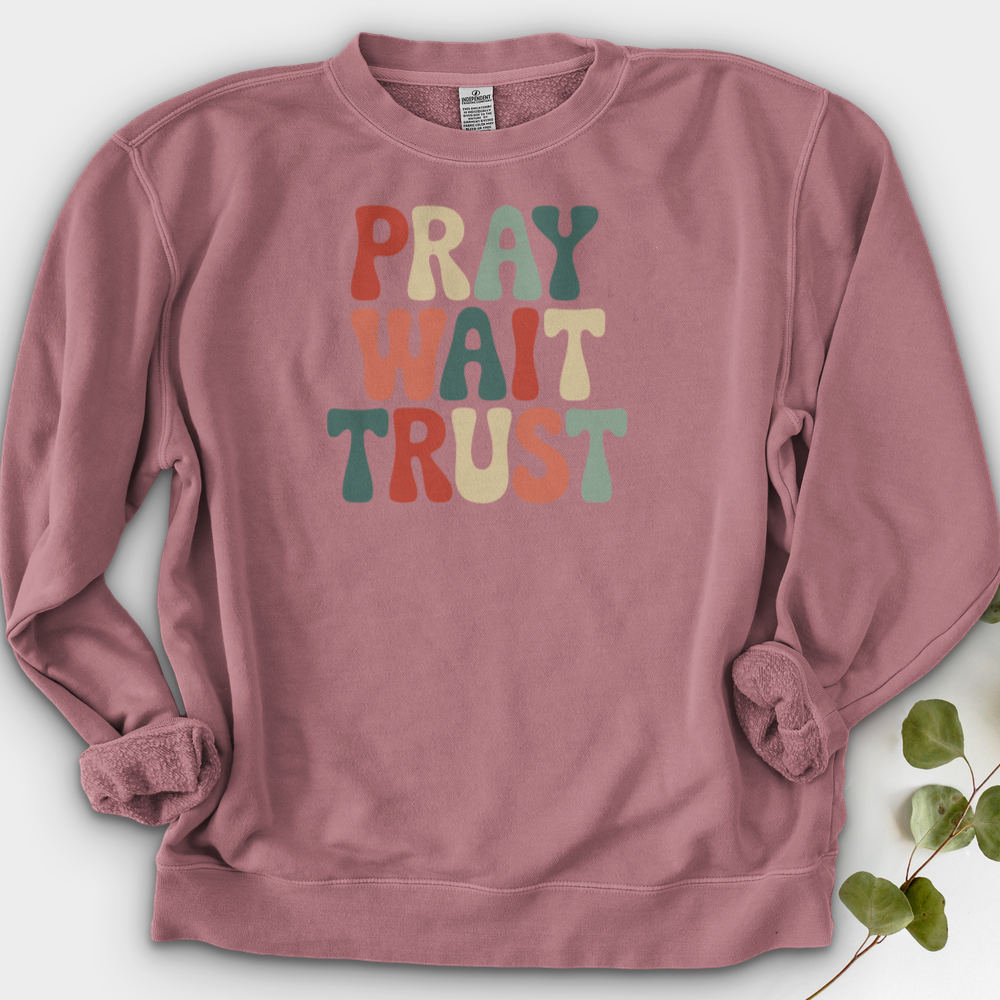 Pray, Wait, Trust Crewneck