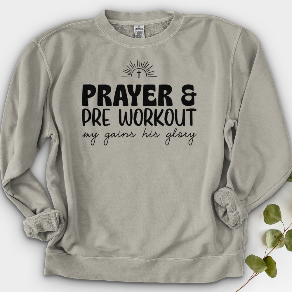 Prayer and PreWorkout Crewneck
