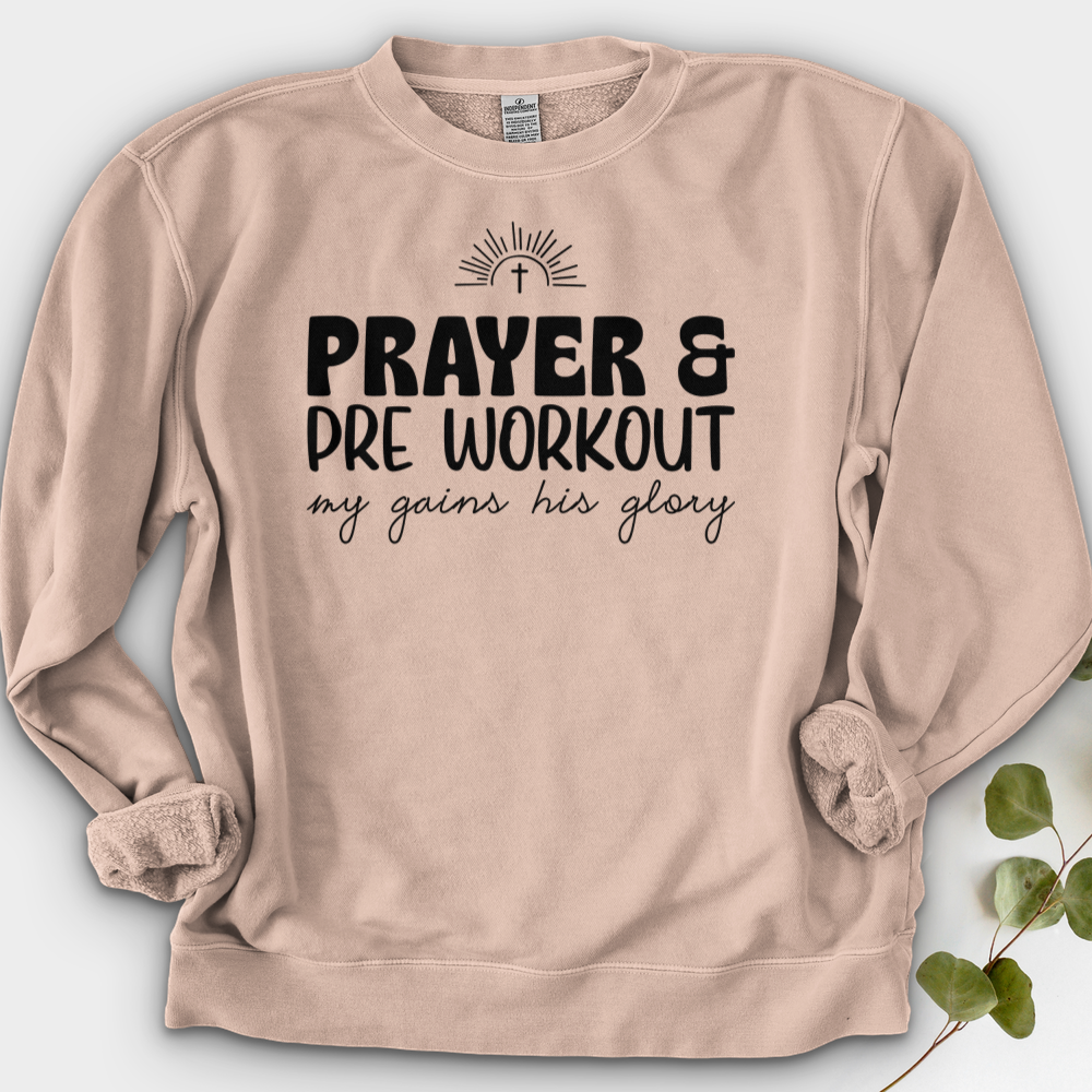 Prayer and PreWorkout Crewneck