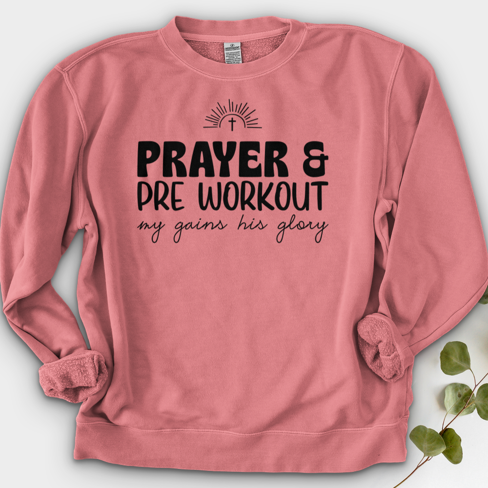 Prayer and PreWorkout Crewneck
