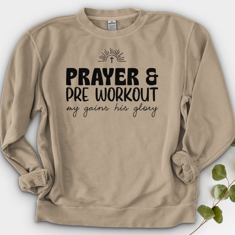 Prayer and PreWorkout Crewneck