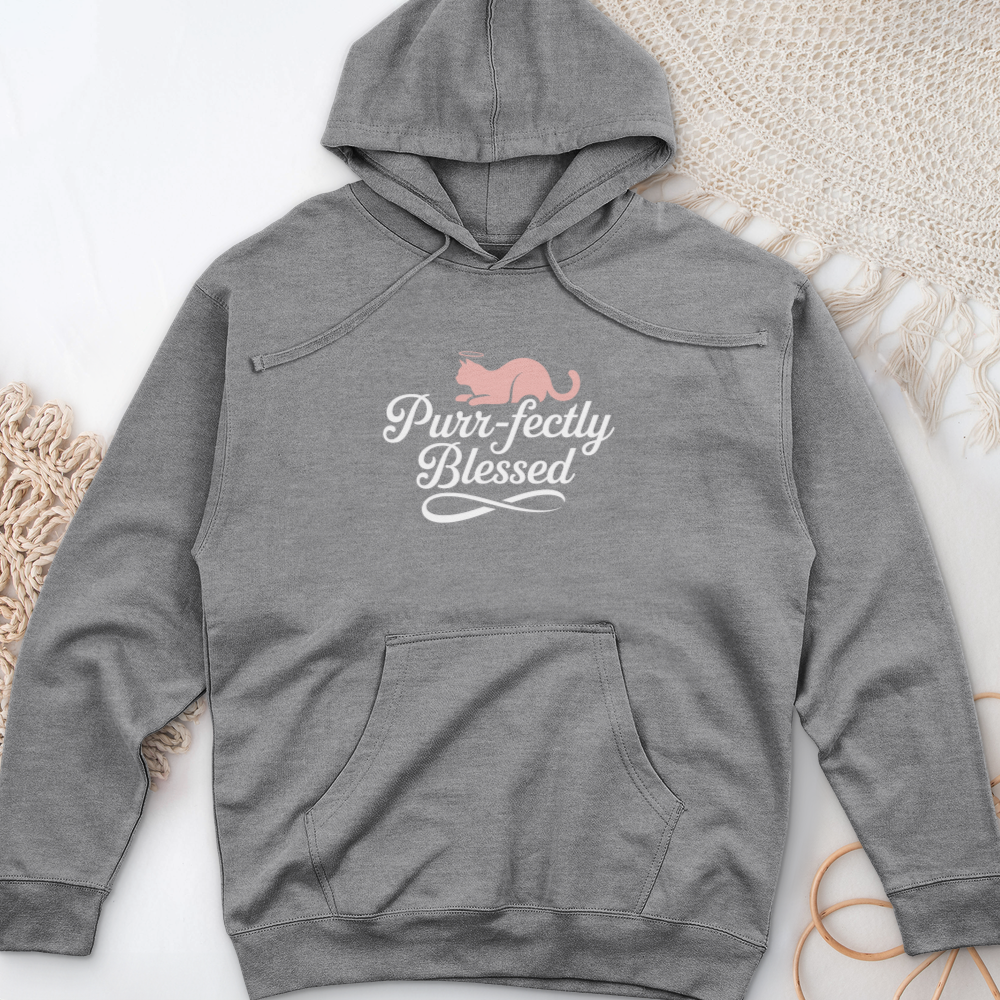 Purrfectly Blessed Midweight Hooded Sweatshirt