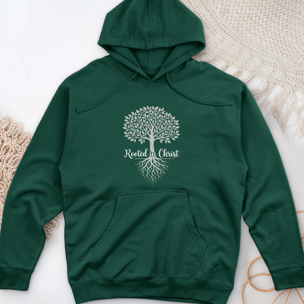 Rooted In Christ Midweight Hooded Sweatshirt