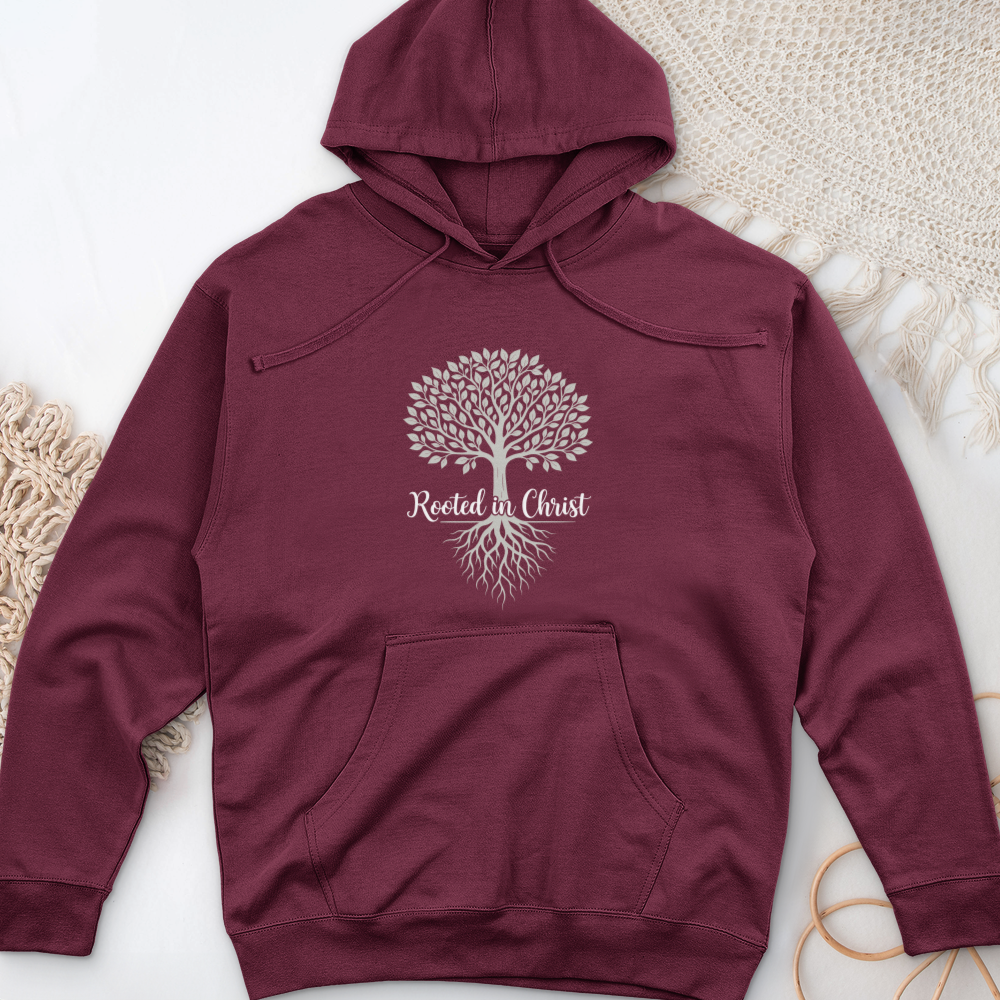 Rooted In Christ Midweight Hooded Sweatshirt
