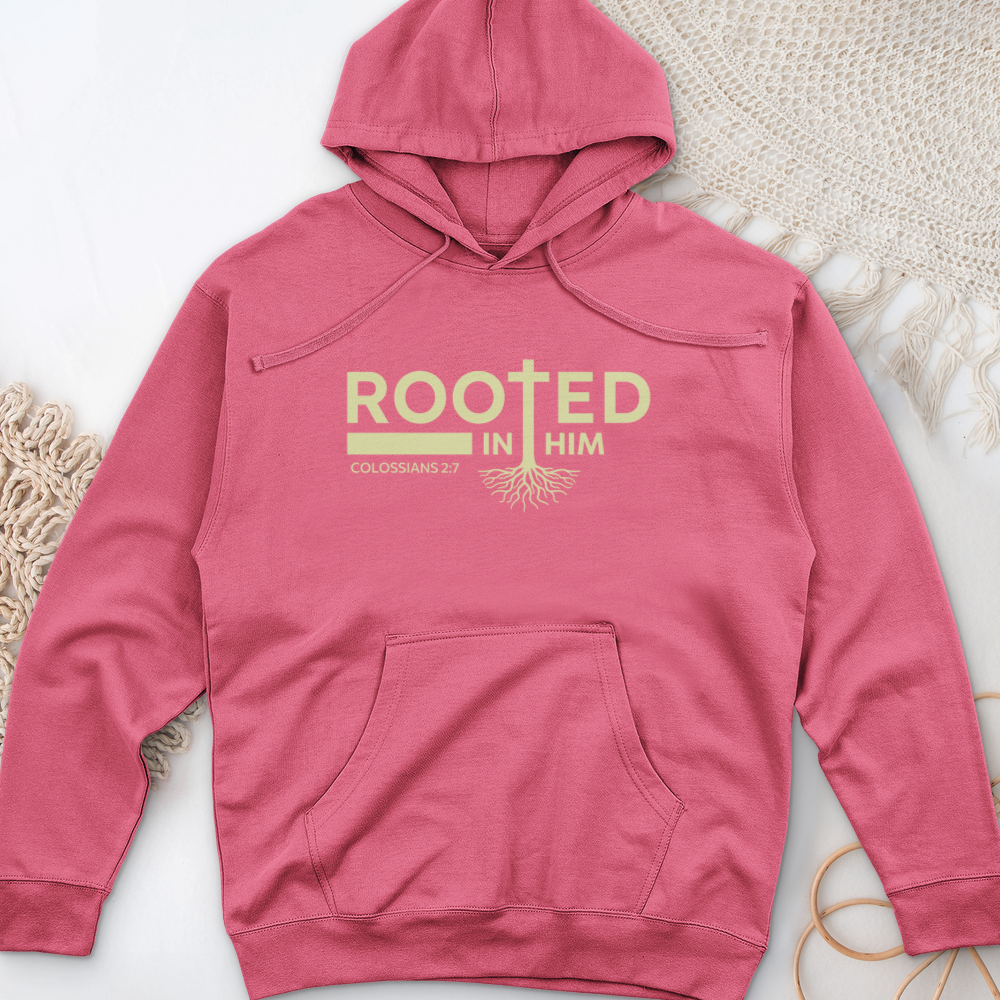 Rooted in Him Midweight Hooded Sweatshirt