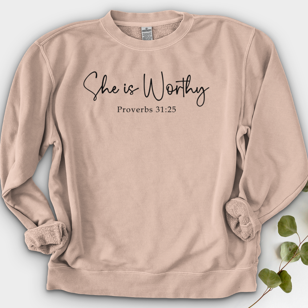 She Is Worthy Crewneck