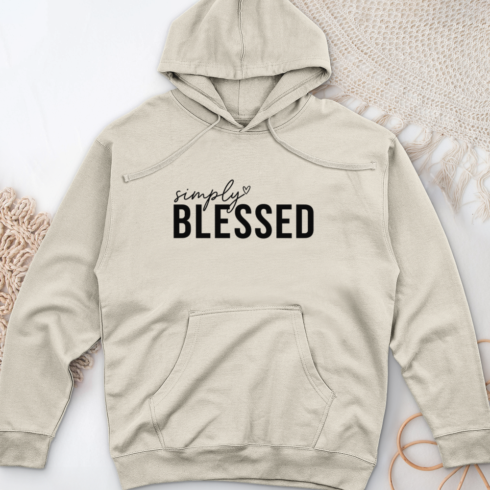 Simply Blessed 02 Midweight Hooded Sweatshirt