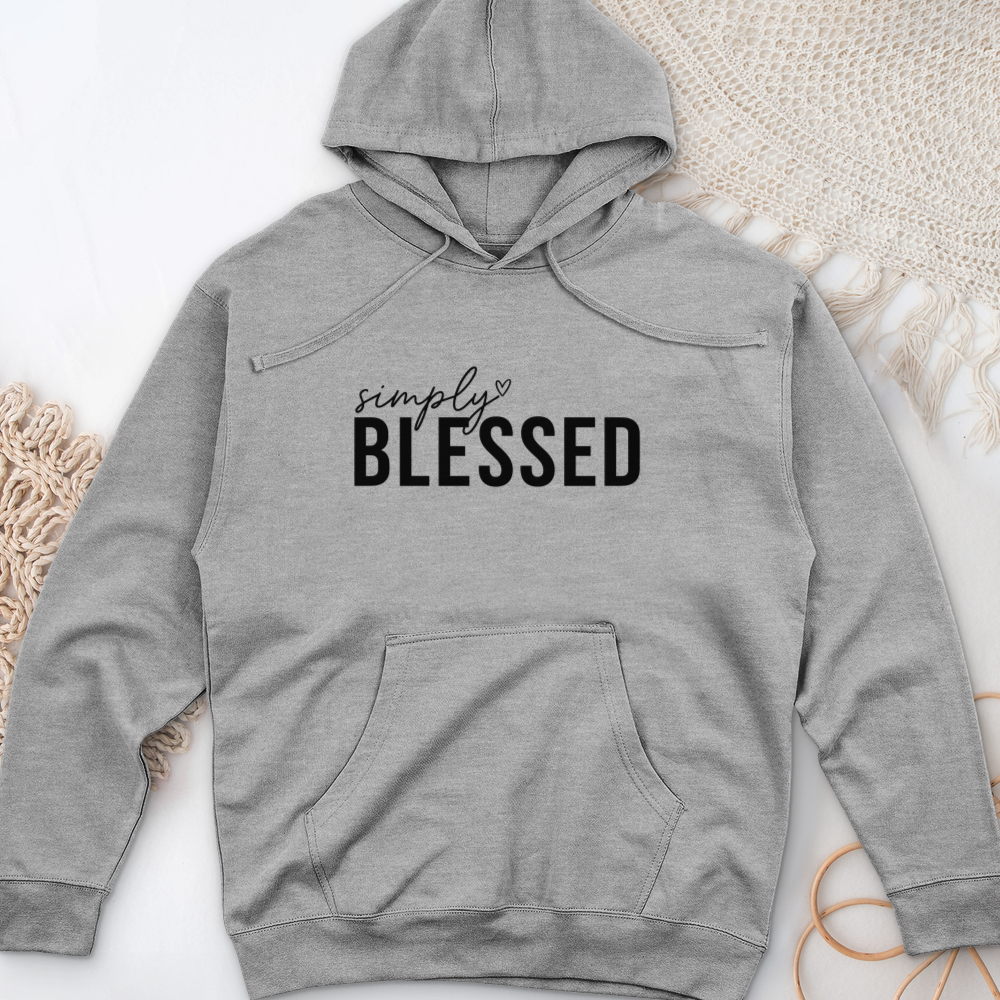Simply Blessed 02 Midweight Hooded Sweatshirt