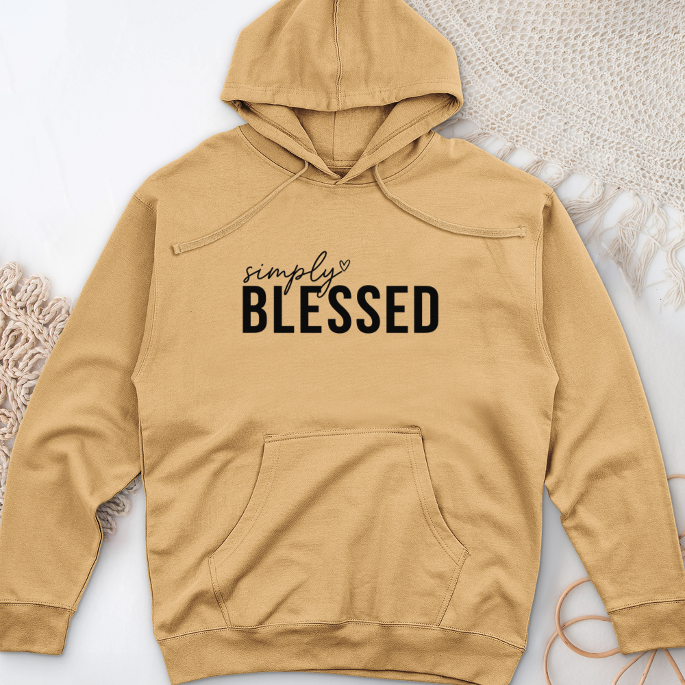 Simply Blessed 02 Midweight Hooded Sweatshirt