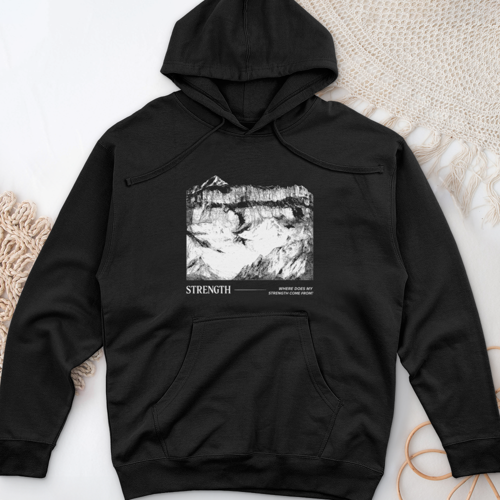 Strength 01 Midweight Hooded Sweatshirt