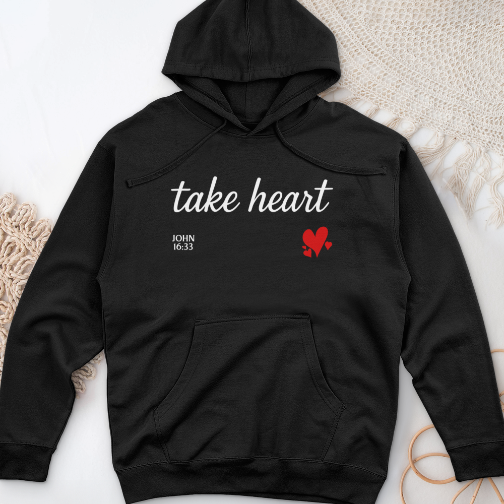Take Heart Midweight Hooded Sweatshirt