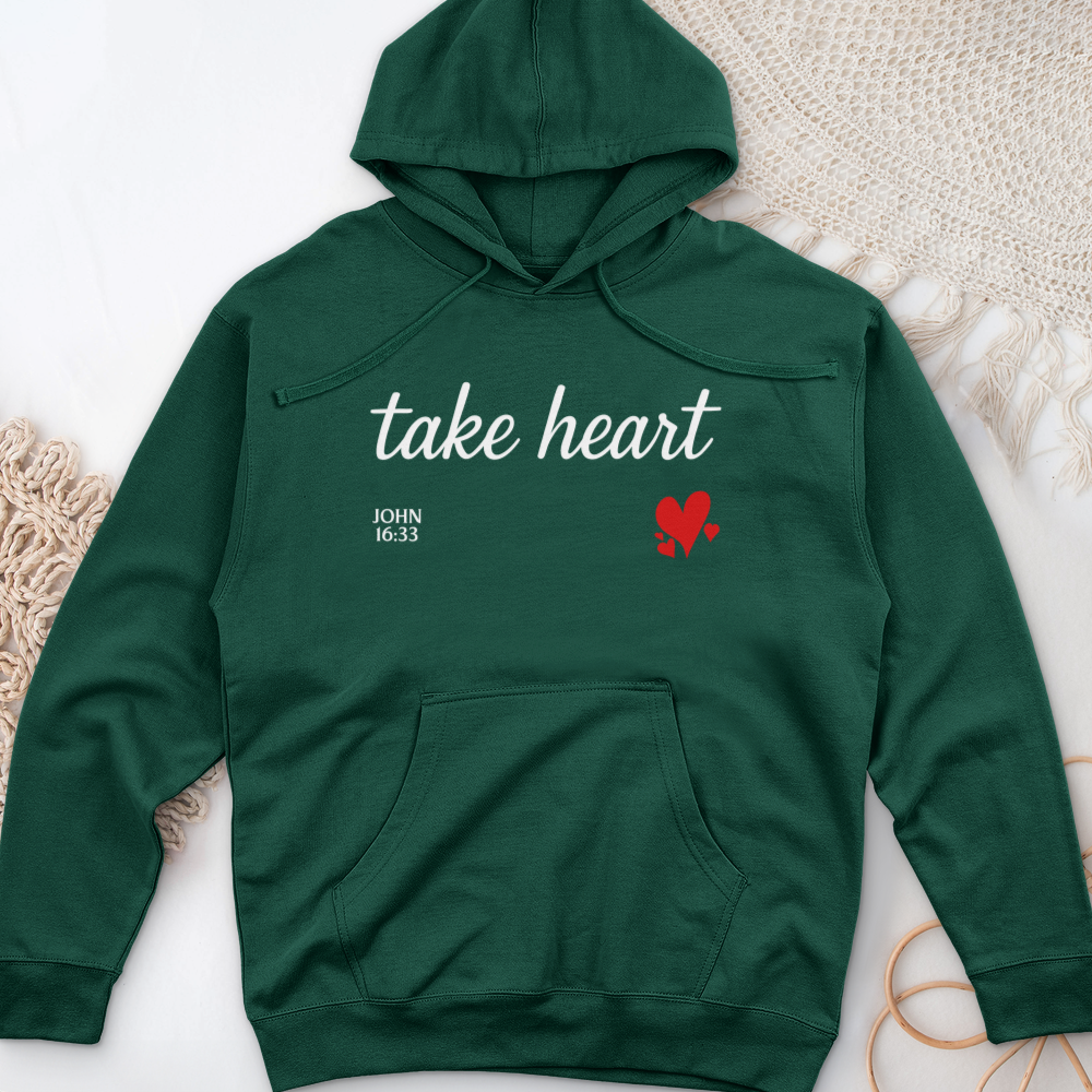 Take Heart Midweight Hooded Sweatshirt