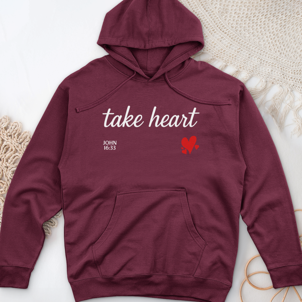 Take Heart Midweight Hooded Sweatshirt