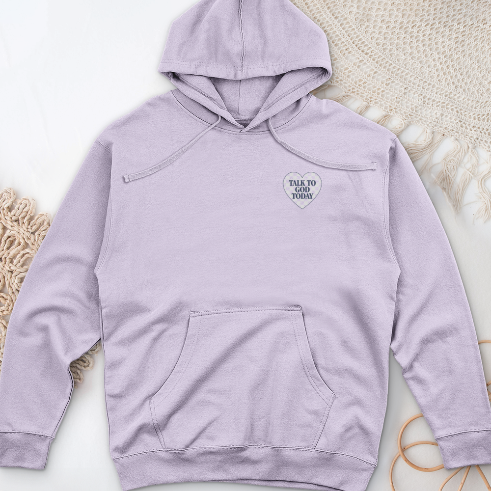 Talk To God Today Midweight Hooded Sweatshirt