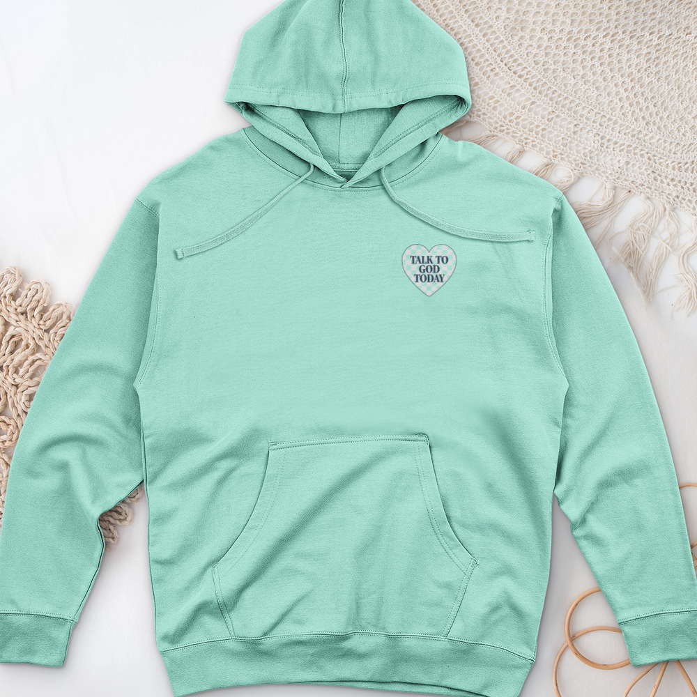 Talk To God Today Midweight Hooded Sweatshirt