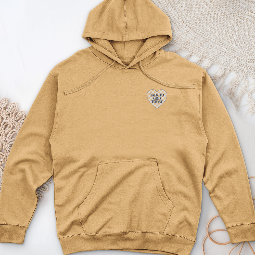 Talk To God Today Midweight Hooded Sweatshirt