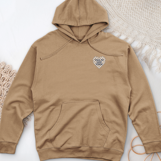Talk To God Today Midweight Hooded Sweatshirt